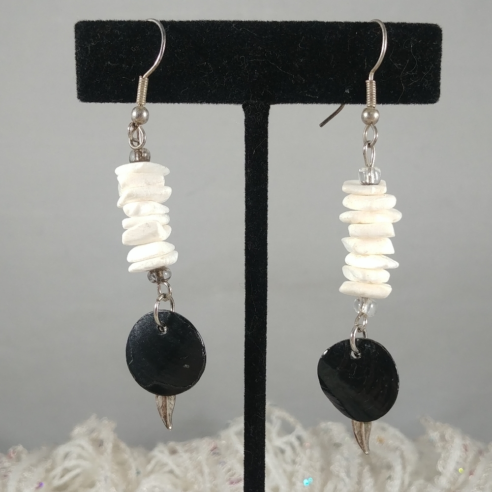 Shell bead earrings